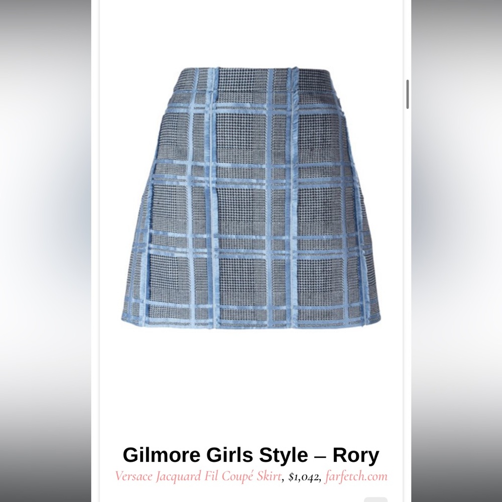 Versace RARE Houndstooth Mini Skirt